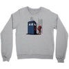 defacing the phonebox hoody Crewneck Sweatshirt