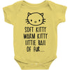 weird kitty Baby Onesie