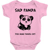 you make me a sad panda Baby Bodysuit