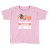 Halloween Kings Are Born In September Toddler T-shirt