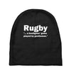 rugby a hooligans game Baby Beanies