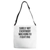 surely not everybody was kung fu fighting Adjustable Strap Totes