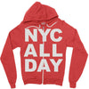 nyc all day Zipper Hoodie