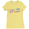 geek girl daisies Ladies Fitted T-Shirt