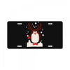 santa reindeer penguin christmas License Plate