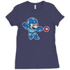 mega mario Ladies Fitted T-Shirt