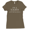 i'm a teacher what's your superpower ladies Ladies Fitted T-Shirt