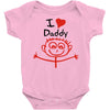 i love daddy Baby Bodysuit