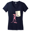 pink panther list Women's V-Neck T-Shirt