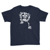a skeleton crawling Youth Tee