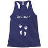 Guess What Baby Inside Pregnancy Announcement Racerback Tank