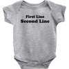 first line second line Baby Bodysuit