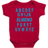 alphabet abc elemno Baby Bodysuit