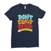 don't sweat the technique Ladies Fitted T-Shirt