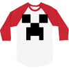 creeper face 3/4 Sleeve Shirt