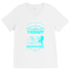 I Dont Need Therapy I Just Need Backpacking V-Neck Tee
