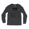June Girl Facts Cancer Long Sleeve Shirts