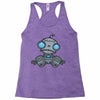 sad robot Racerback Tank
