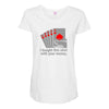 i bought this shirt with your money Maternity Scoop Neck T-shirt