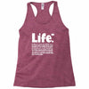 life  available for a limited time only Racerback Tank