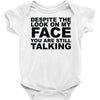 rude slogan Baby Onesie