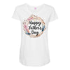 Happy Father's Day Maternity Scoop Neck T-shirt