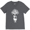 nature guitar white tree music banksy art V-Neck Tee