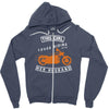 riding with husband Zipper Hoodie