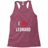i heart leonard Racerback Tank