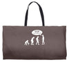 banksy funny human evolution indie Weekender Totes