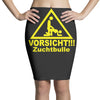 vorsicht zuchtbulle funny Pencil Skirts
