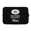 rugby mom Laptop sleeve