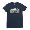 montana mountains Ladies Fitted T-Shirt