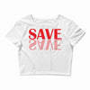 save red Crop Top