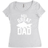 reel great dad Women's Triblend Scoop T-shirt