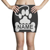 personalized paw halo Mini Skirts