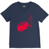 joint smoking brain V-Neck Tee