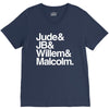 a litle life book white logo V-Neck Tee
