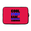 cool story babe white t shirt now make me a sandwich college humor fun Laptop sleeve