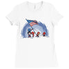 raising the flag Ladies Fitted T-Shirt