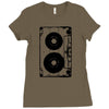 oldschool cassette Ladies Fitted T-Shirt