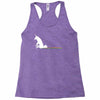 unicorn scooting on the floor Racerback Tank