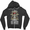 I'm A Veteran Granddad T Shirt Zipper Hoodie