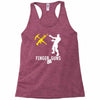 finger guns batle royal gaming Racerback Tank