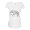 elephant filled pattern cool Maternity Scoop Neck T-shirt