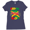 rasta nation, the reggae and dancehall Ladies Fitted T-Shirt