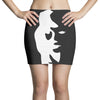 sax player lady face optical illusion Mini Skirts