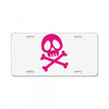 pink pirate License Plate