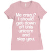 me crazy Ladies Fitted T-Shirt