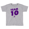 team 10 purple Toddler T-shirt